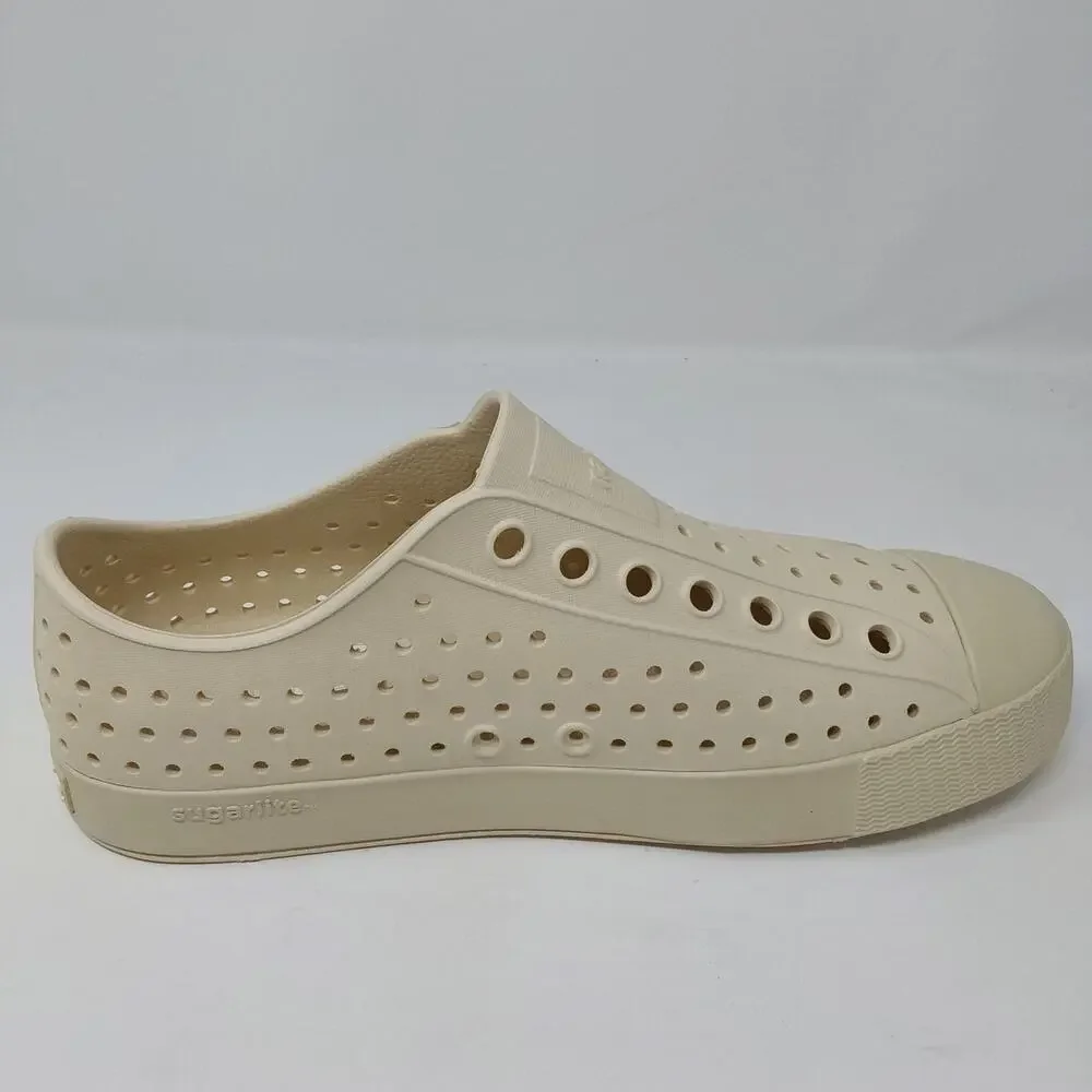 Native Shoes Jefferson Bone White Slip On Water Shoes Men's 6 Women's 8 NWB